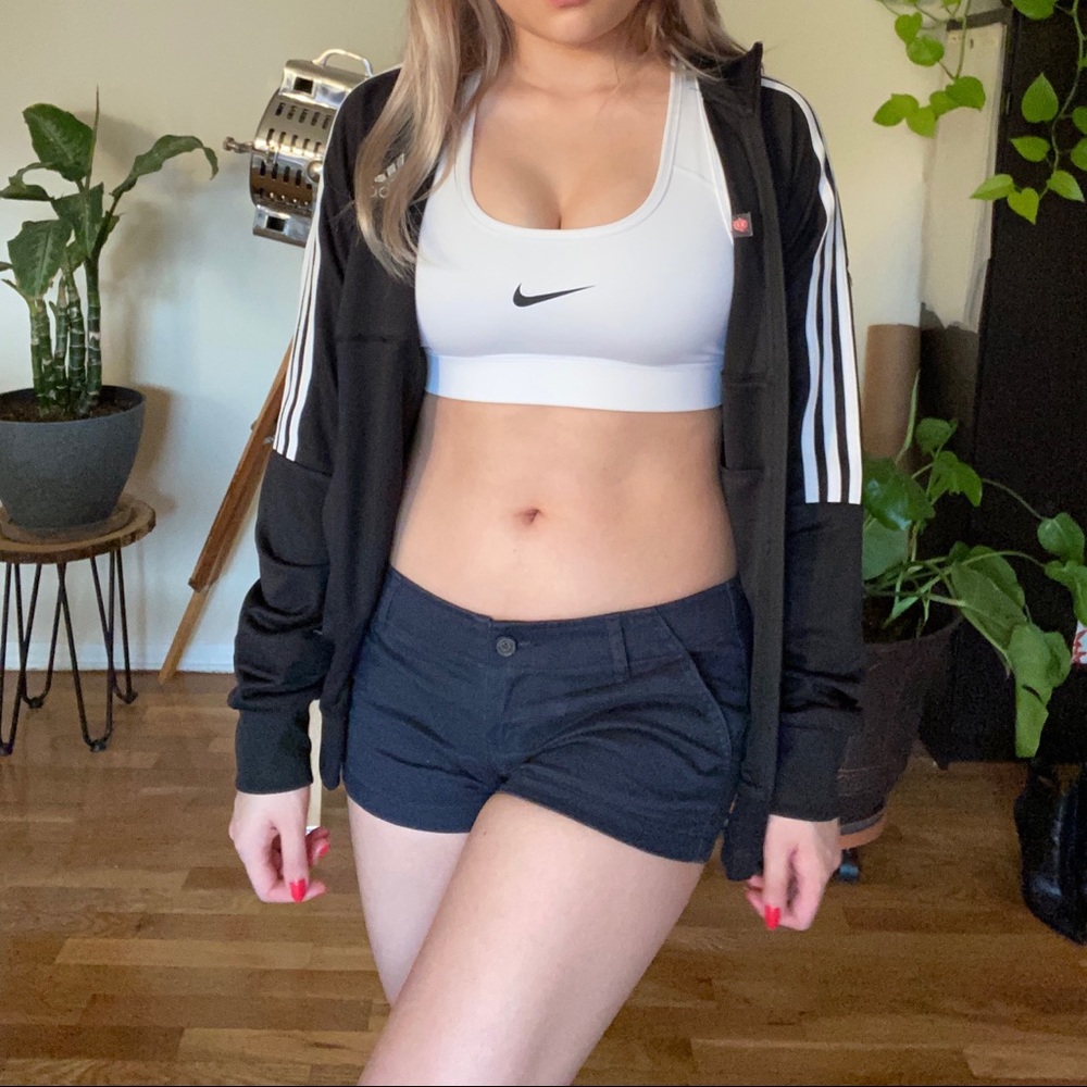 Hollister Navy Lounge Mini Shorts